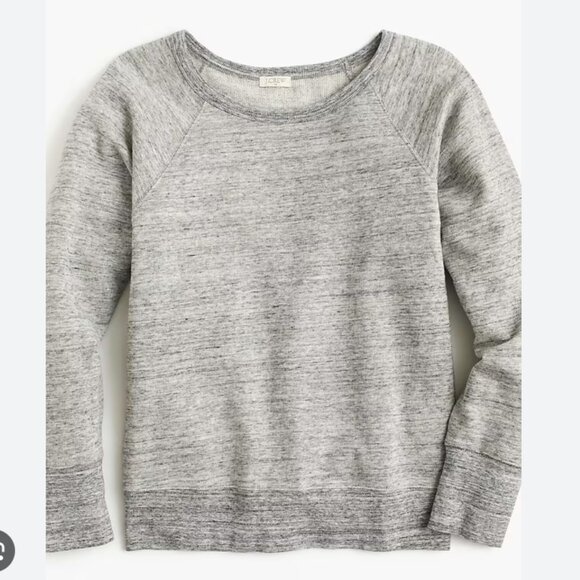 J.Crew Raglan Cotton Blend Sweatshirt Gray Small - Picture 1 of 4